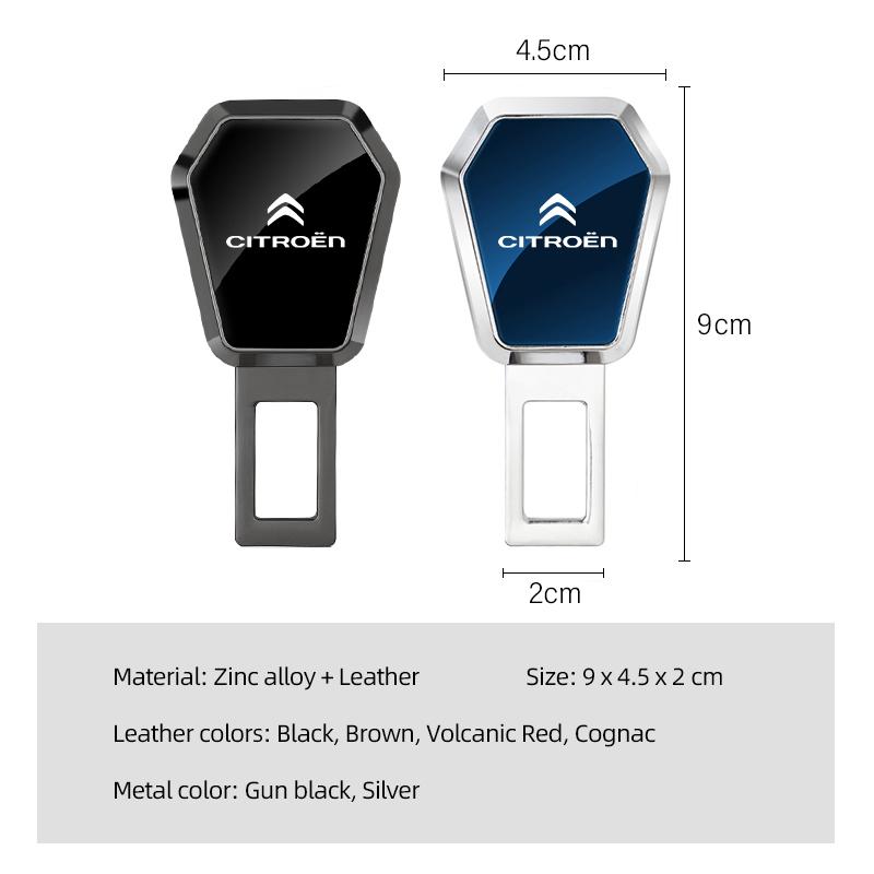 Car Seat Belt Buckle Plug Auto Safety Strap Extension For Citroen C4 C3 C5 C5X e-C4 X e-C3 C-Elysee Berlingo C1 C6 C2 C-Crosser