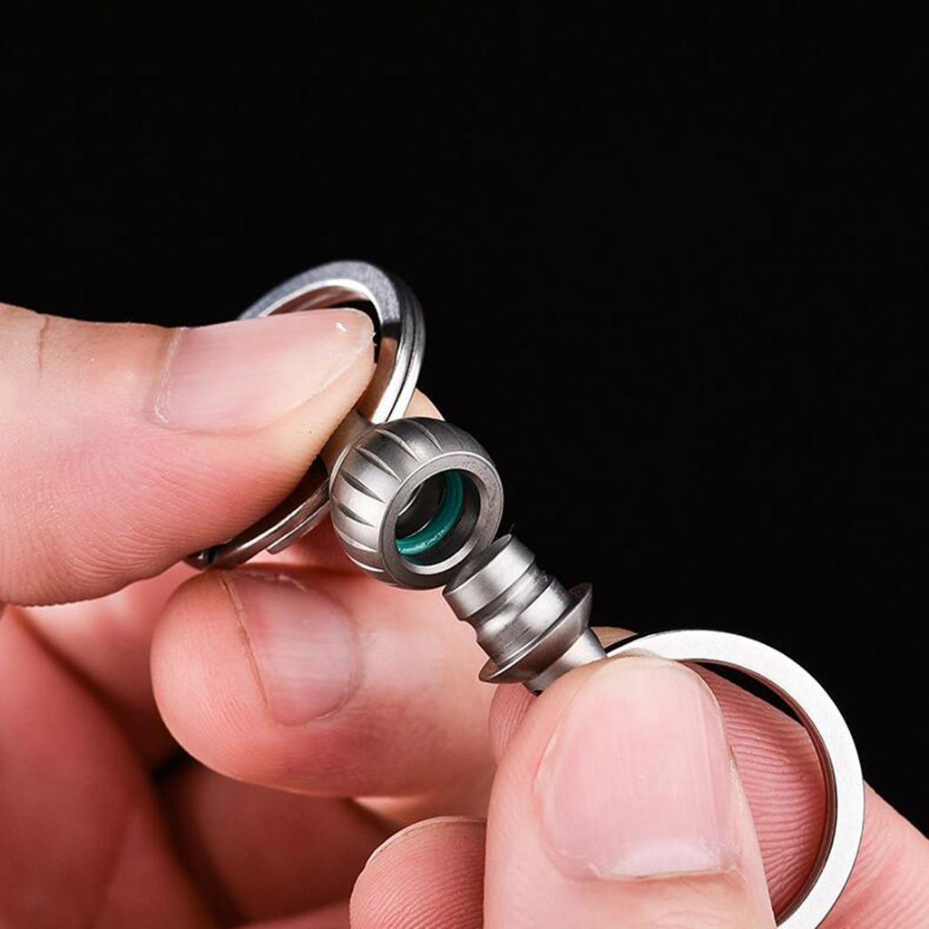 Small Titanium Key Rings Detachable Swivel Quick Release Keychain Mini Rotating Rings Buckle Key Holder for Car Keys
