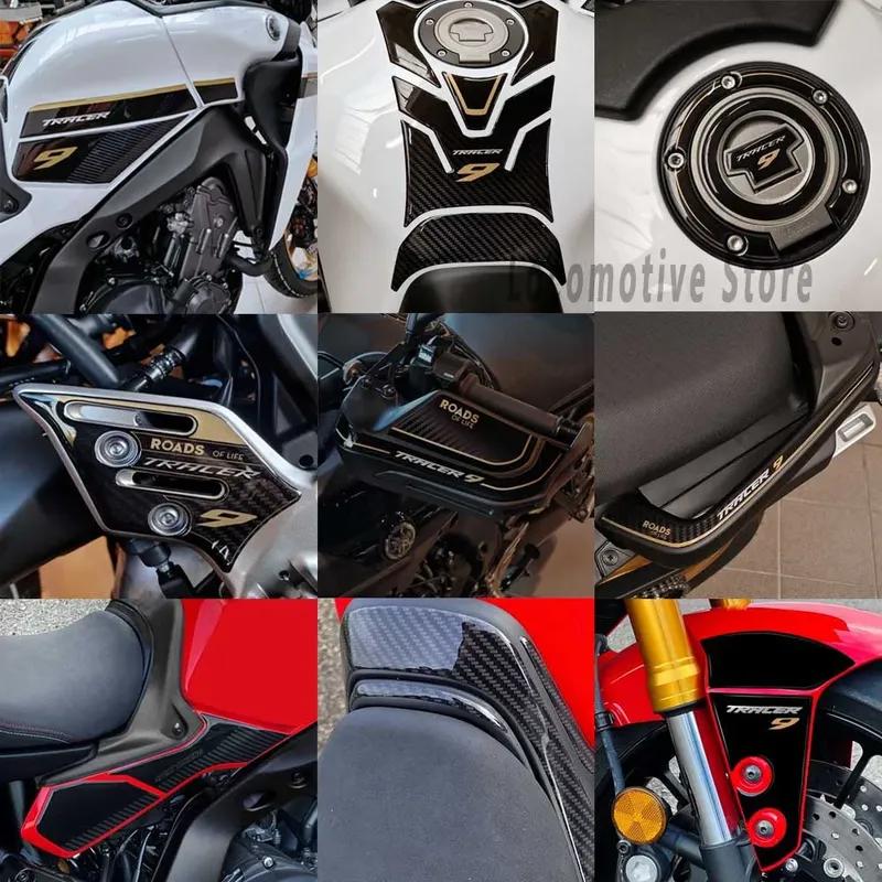 Motorcycle Accessories Tank Pad 3D Gel Epoxy Resin Stickers Kit For Tracer 9 Tracer 9GT 2021 2022 2023 2024