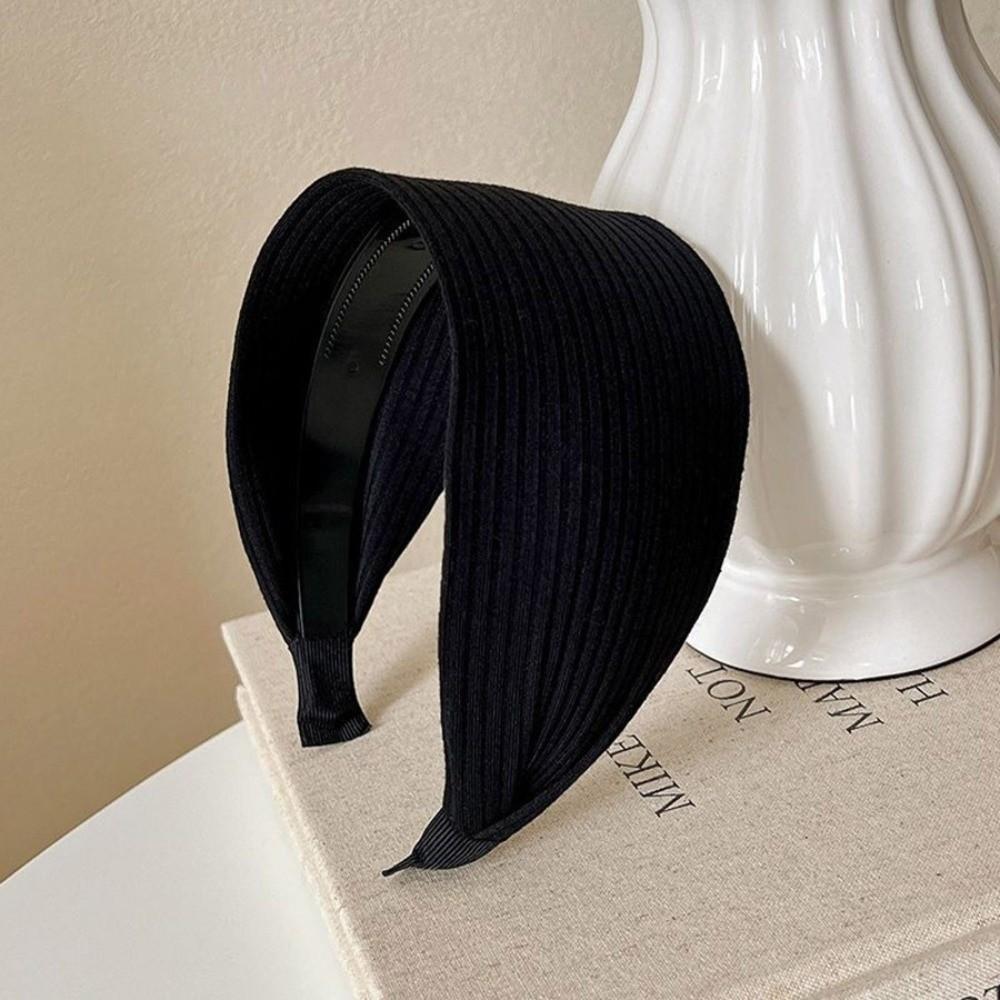 High-End Turban Headband Soft Head Band Trendy Wide Knitting Hairbands  Hair Accessories