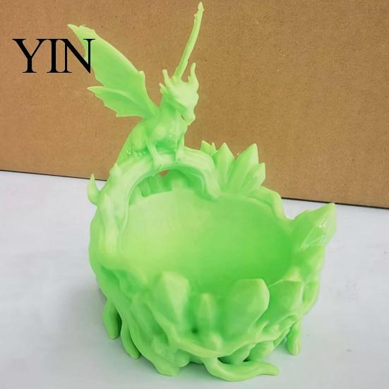 Decorative Key Storage Bowl Dragon Bowl, 3D Printed Jewelry Holder for Eye-catching Decor Accessory Entryway Desktop Dressing Table, Unique