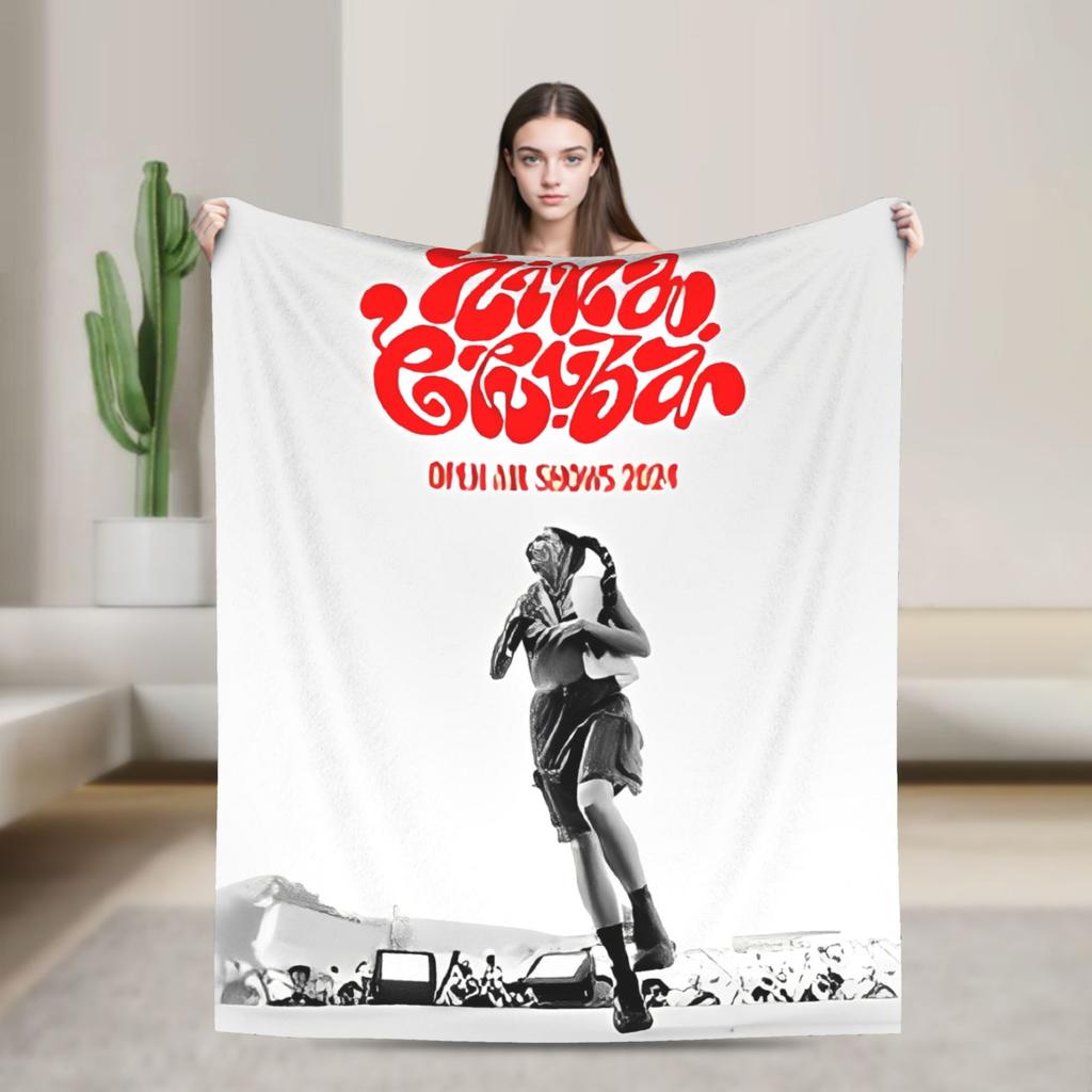 Nina Chuba Musik Sänger Decke Weiche Bedruckte Plüschdecke für Kinder Erwachsene Outdoor Flanell Bettdecke Bettbezug