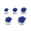 10pcs/lot 6 8 10 12 15mm Colored Resin Beads Imitating Coral Flower Charm Loose Beads For DIY Handmade Fashion Bracelet Necklace