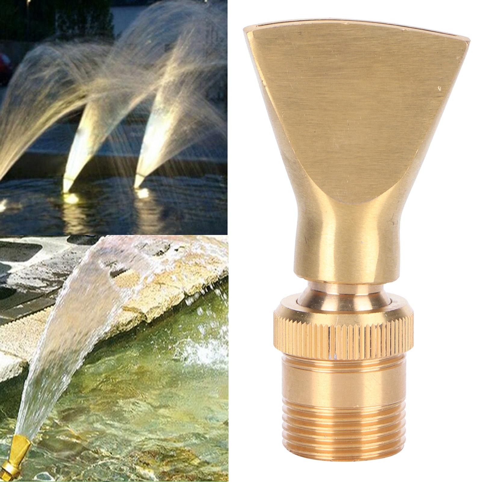 Brass Narrow Fan   Water Fountain Nozzle Spray Head   Pond Sprinkler(G1Celsius2 Female Thread G3Celsius4 Male Thread )