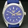 AUTOMATIC VINTAGE REFURBISHED SEIKO 5 JAPAN MENS BLUE COLOR DIAL WATCH a440607-4 Sk-a440607