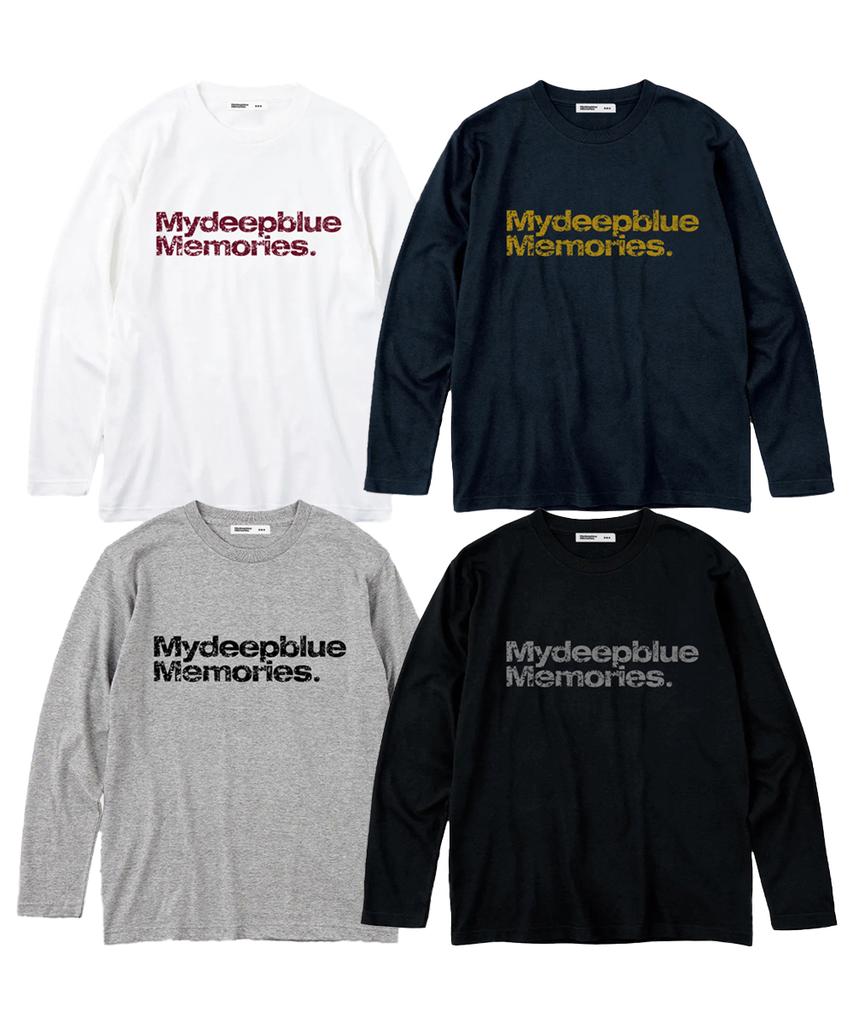 Maidibbeullumemolijeu Mm Text Long Sleeve Tee(Grey)