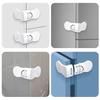 General Baby Door Safety Locks Anti-Opening Cabinet Open Glass Cabinet Safety Lock Anti-Clip Hand Door Lock Fixing Clips