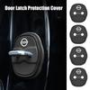 4Pcs Car Styling 3D Silicone Door Lock Cover Protective Decoration For X Trail T33 Patrol Y62 Altima Sentra 2018 Kicks
