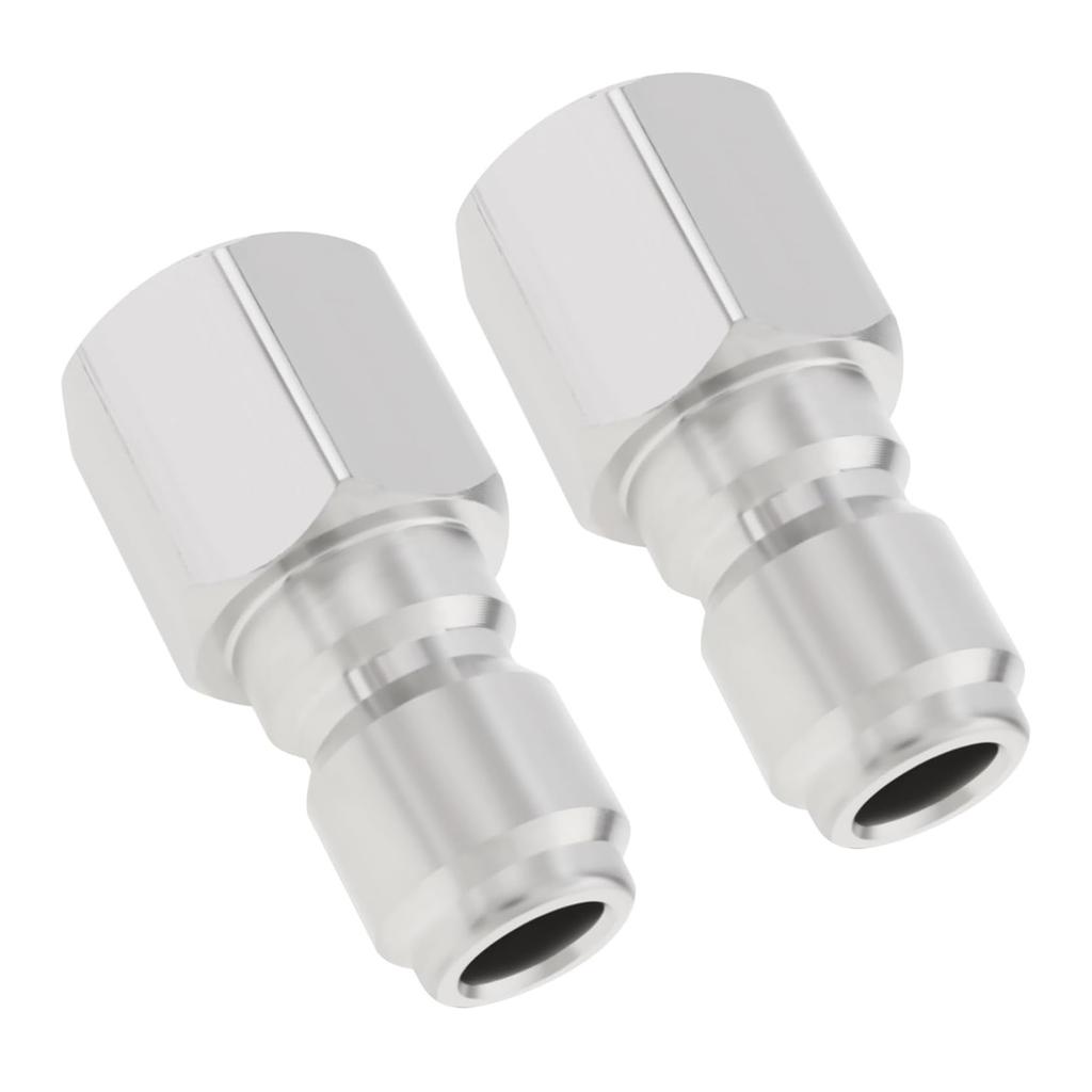 Pack Of 2 Steel Quick Connect Pressure Washer Couplers 3/8 Inch Female NPT Fitting Simple To Use for Cleaning Machines