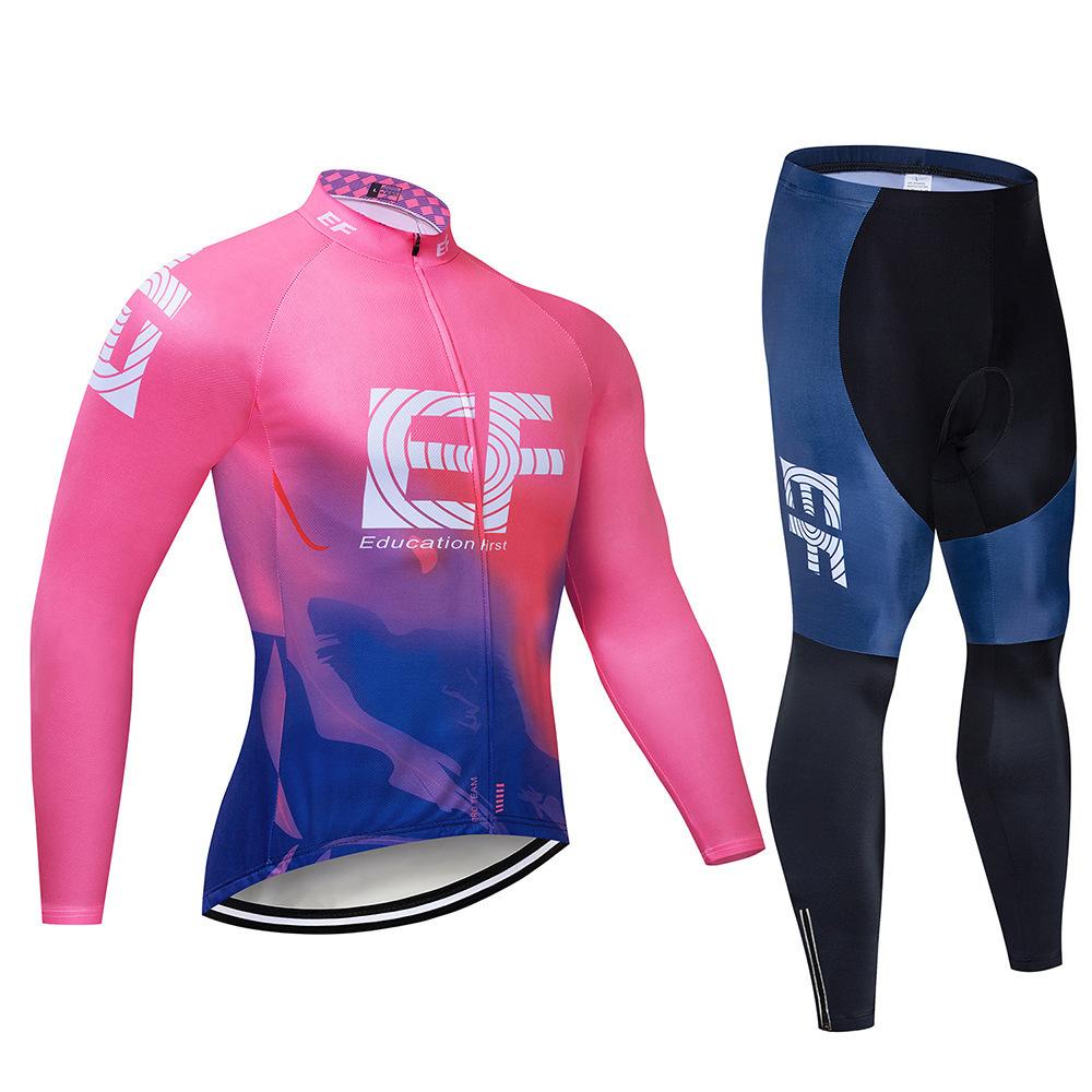 2026 Cycling Suit Long Sleeve Suit Men's and Women's Breathable Mountain Bike Suit Team Edition Cycling Road Bike Suit