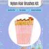 20pcs Draw Paint Brushes Set Kit Artist Paintbrush Multiple Mediums Brushes with Nylon Hair for Artist Acrylic Aquarelle Watercolor Gouache Oil Face