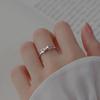 Anello Minimalista da Donna in Argento Sterling 925, Inossidabile, Anello Aperto di Alta Gamma per Dito Indice di Coppia
