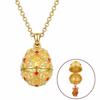 Copper Egg Pendant Necklace Egg Shape Egg Charm Vintage Style Zodiac Necklace  Daily Wear