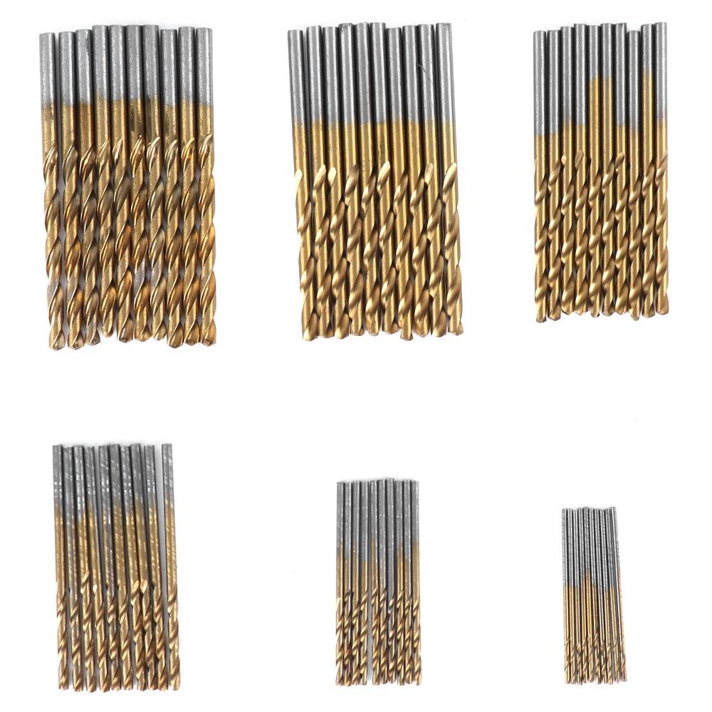 60PCS 135° Split Point Drilling Tools Jobber Length Micro Drill Bits Twist Drill Bits Wood Drilling