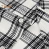 Men's Shirt Long Sleeve Plaid Lapel Top Loose Fit Casual Flannel Coat for Spring Autumn Office Party Vacation Home Date