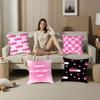 Home Decor Happy Valentine's Day Pixel Love Pattern Pillow Pattern Cushion Cover Suitable for Sofa Bedroom Car Pillow Cover