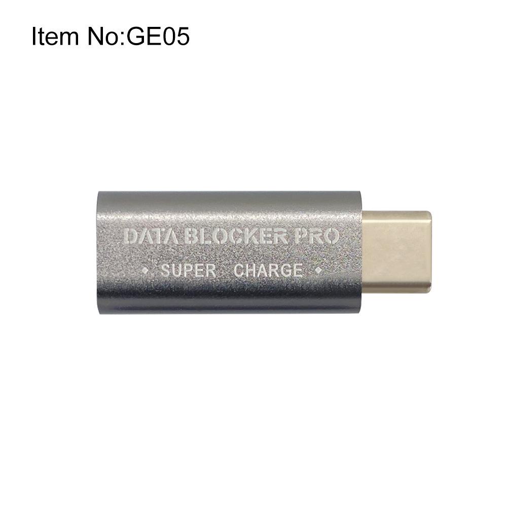 Aluminum USB-C Data Blocker: Anti-Skimming, Supports Fast Charging