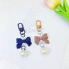Cute Bowknot Pearls Cellphone Charm Stylish Short Pendant Jewelry Lanyard Ornaments Suitable For Phone Strap Accessories