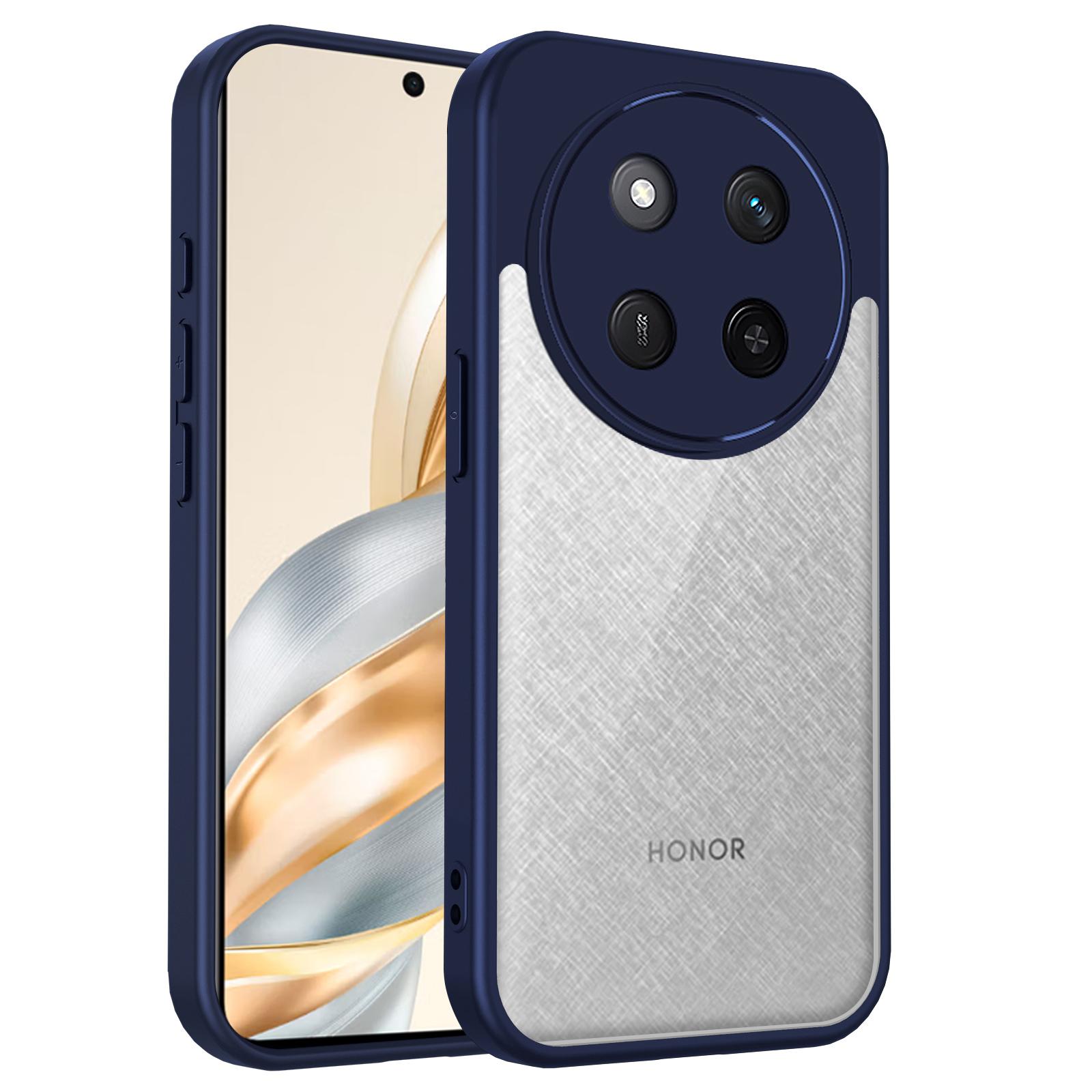 

Honor Magic7 Lite Case Plating Silicone Bumper Shockproof Clear Back Cover Hard Matte Phone Case for Honor Magic 7 Lite BRP-NX3 Pc + tpu&Honor Magic7 Lite синий