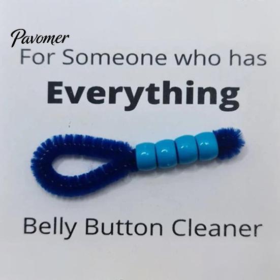 Navel Cleaning Tool Belly Button Brush, Soft Bristle Cleaner with Anti Slip Mini Grooming Beaded Handle, Portable Body Care for Travel, Cute