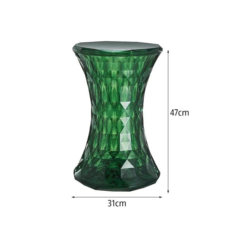 Crystal Stool Simple Colourful Transparent Stool Bathroom Household Shoeshine Stool Creative Ins Short Stools Creative Modern