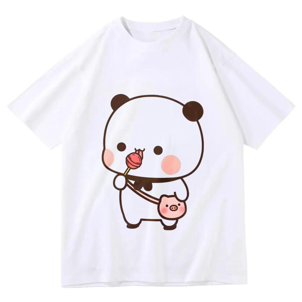 Bubu Dudu T-Shirt Damen Designer Anime Niedliches Mädchen Muster Lustiges Harajuku T-Shirt Sommer Lässig Atmungsaktives Lockeres Oberteil