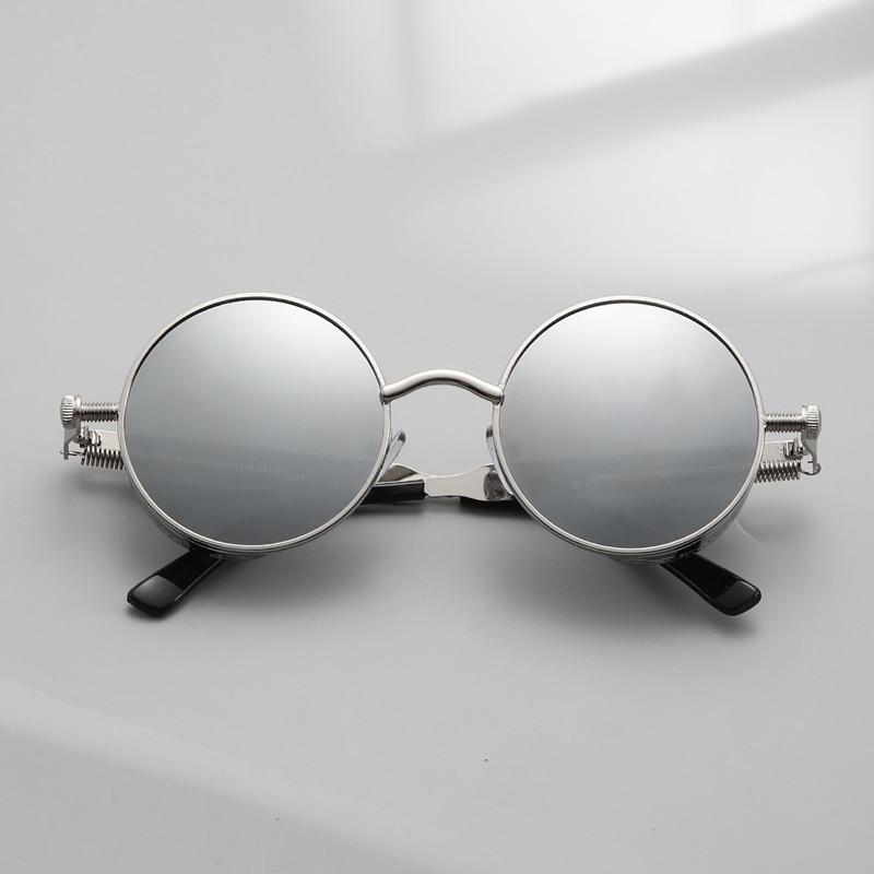 Vintage Style Steampunk Sun Glasses Men's Women's Metal Material Glasses Frame Punk Sun Eyeglasses Brand Design Male Driving Use Goggles UV400