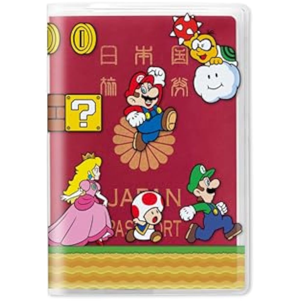 Super Mario passport cover (Mario characters)