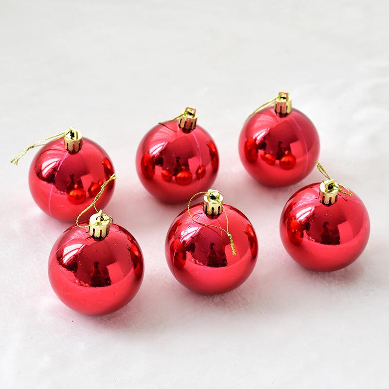 NUCHI Shiny Matte Christmas Ornaments - Hanging Tree Balls for Holiday Decor.