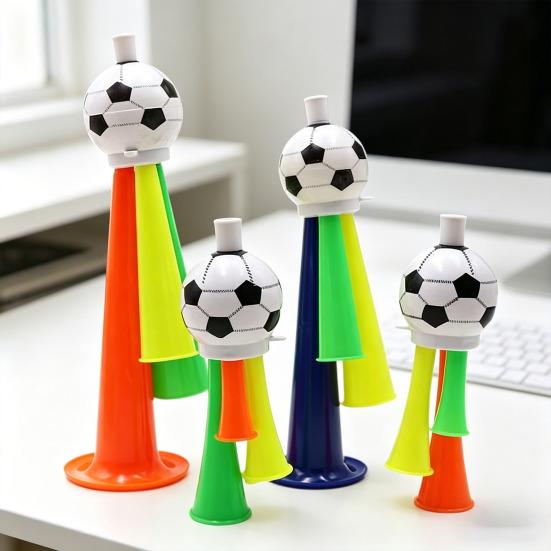 6 Bucăți Trompetă Fotbal Jucărie Sunet Puternic Corn Fotbal Corn Stadion Plastic Generator de Zgomot Jucărie de Încurajare Evenimente Sportive Școlare Suveniruri Petrecere