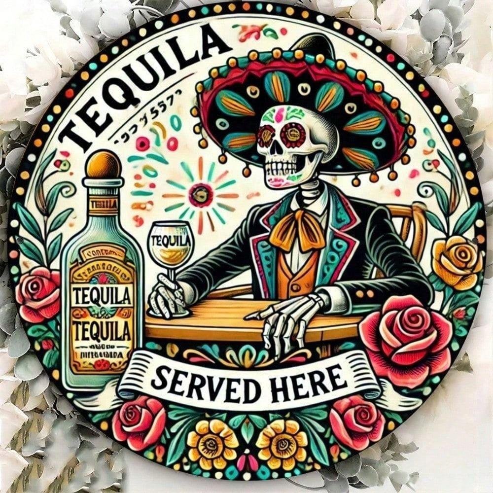 Tin Sign Wall Art Metal Painting 20x20cm Home Decor Vintage Rustic