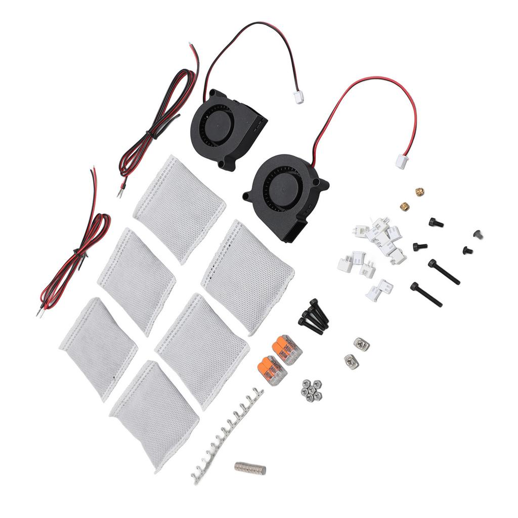 3D Printer Carbon Filters Refillable Quick Purification Durable Activated Carbon Filter with Fans