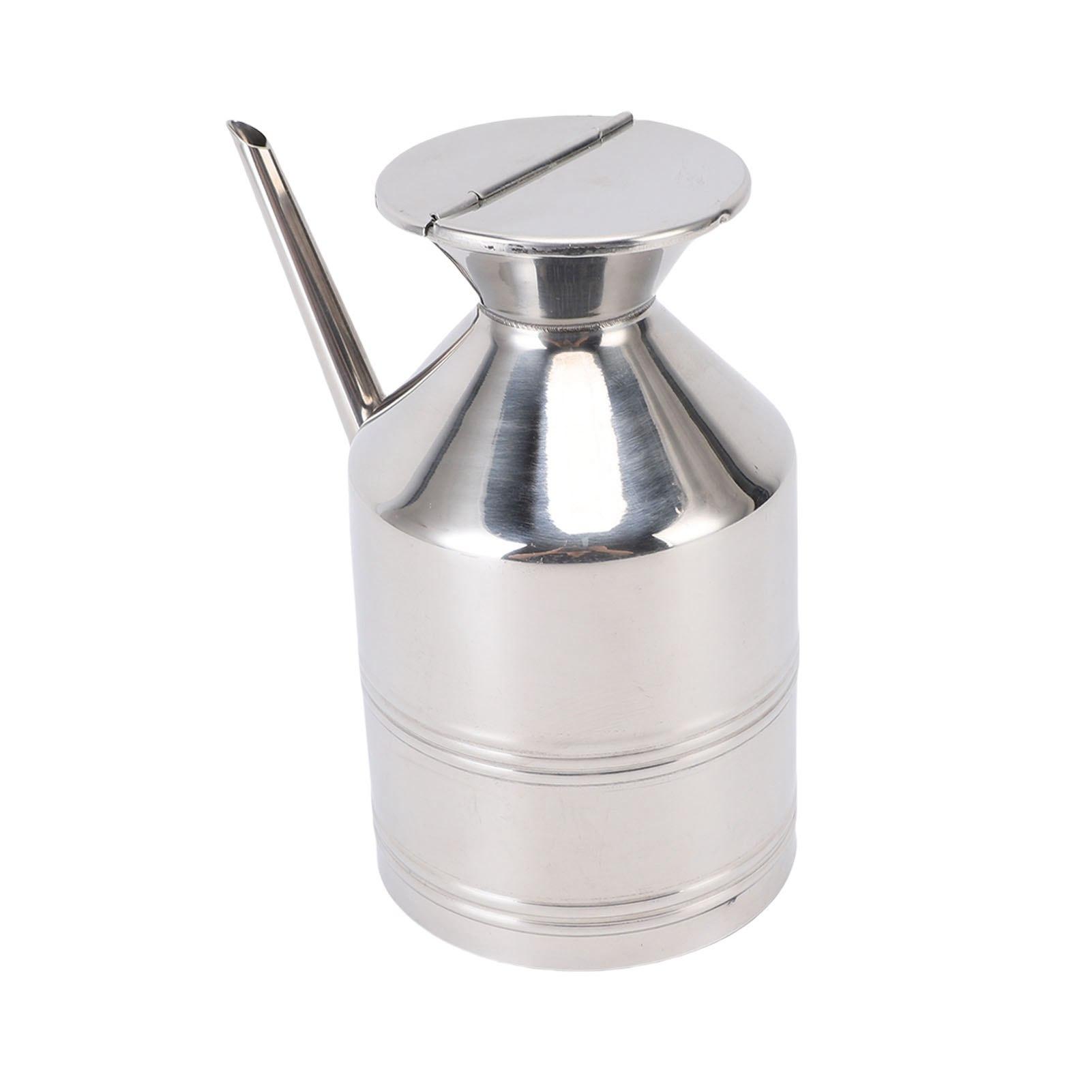 

Oil Dispenser Multifunctional 304 Stainless Steel Oil Bottle Container Kitchen Gadget for Soy Sauce Olive Oil Vinegar No handle 800ML