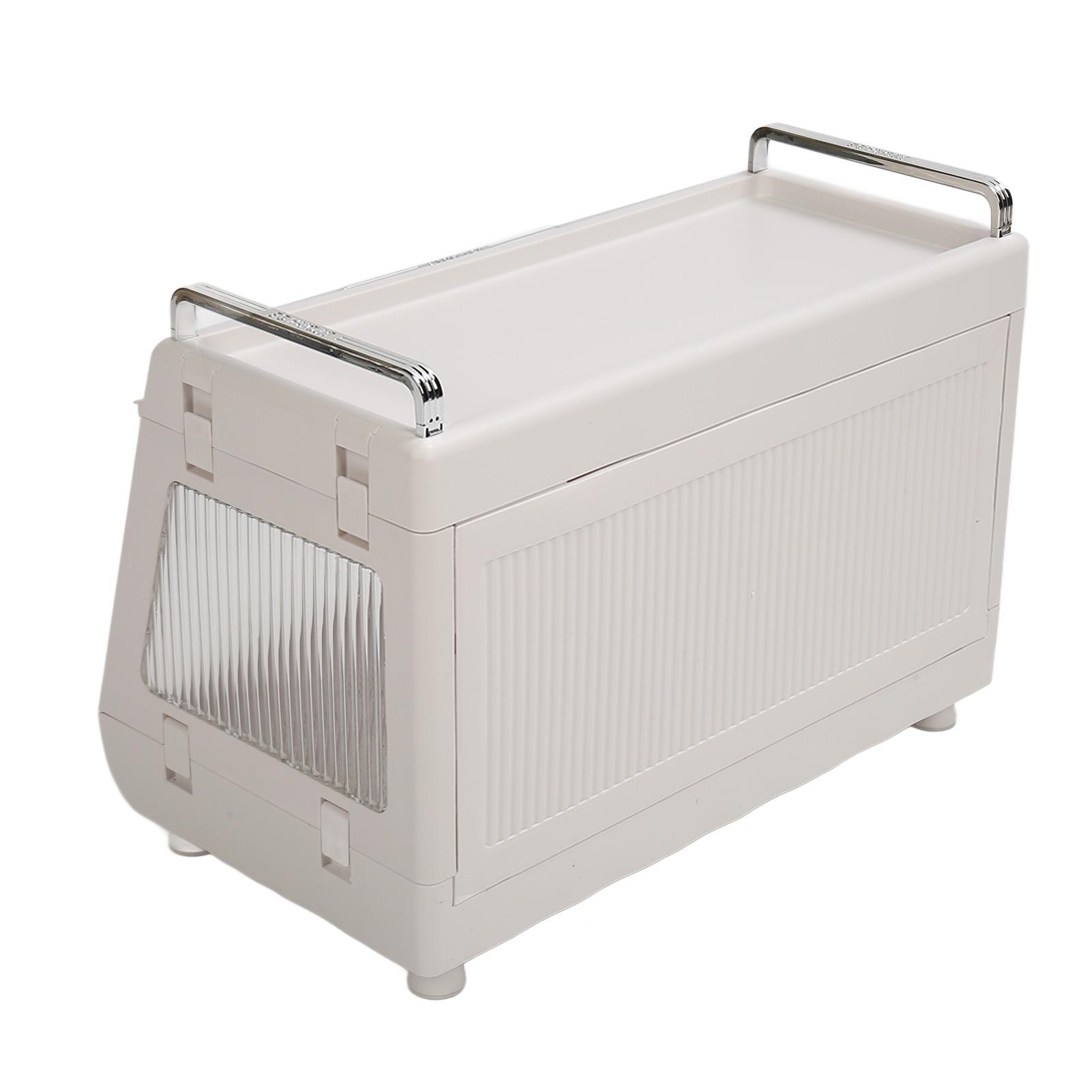 Dish Drying Rack Container with Lid Large Capacity 19x11x13in Sturdy Versatile Dish Drainer for Kitchen Bowls Plates