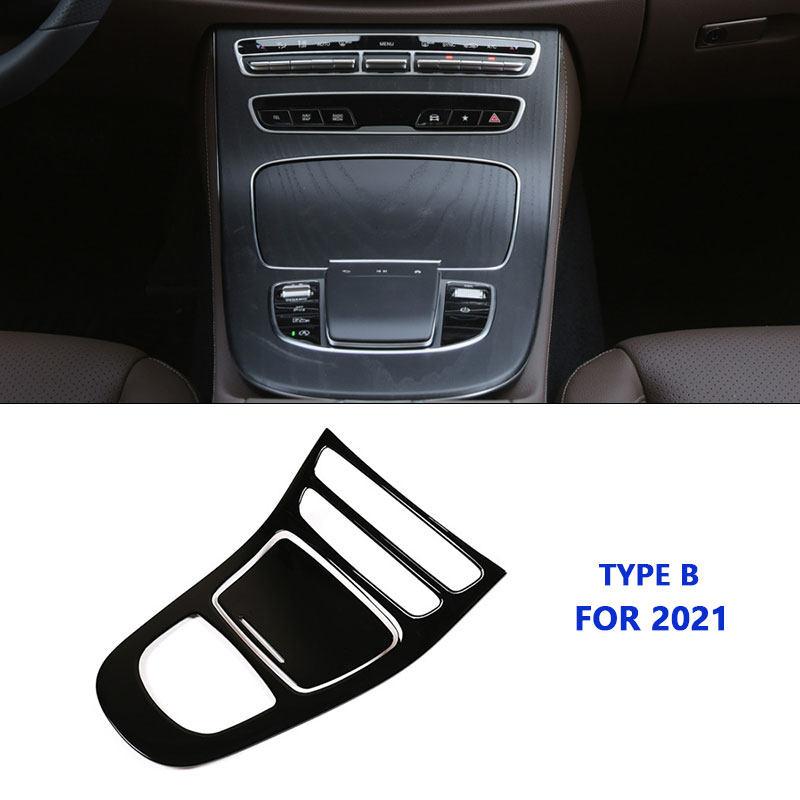 2pcs Car Interior Accessories Center Console Decoration Panel Cover Trim For Mercedes Benz E Class W213 S213 A238 C238 -