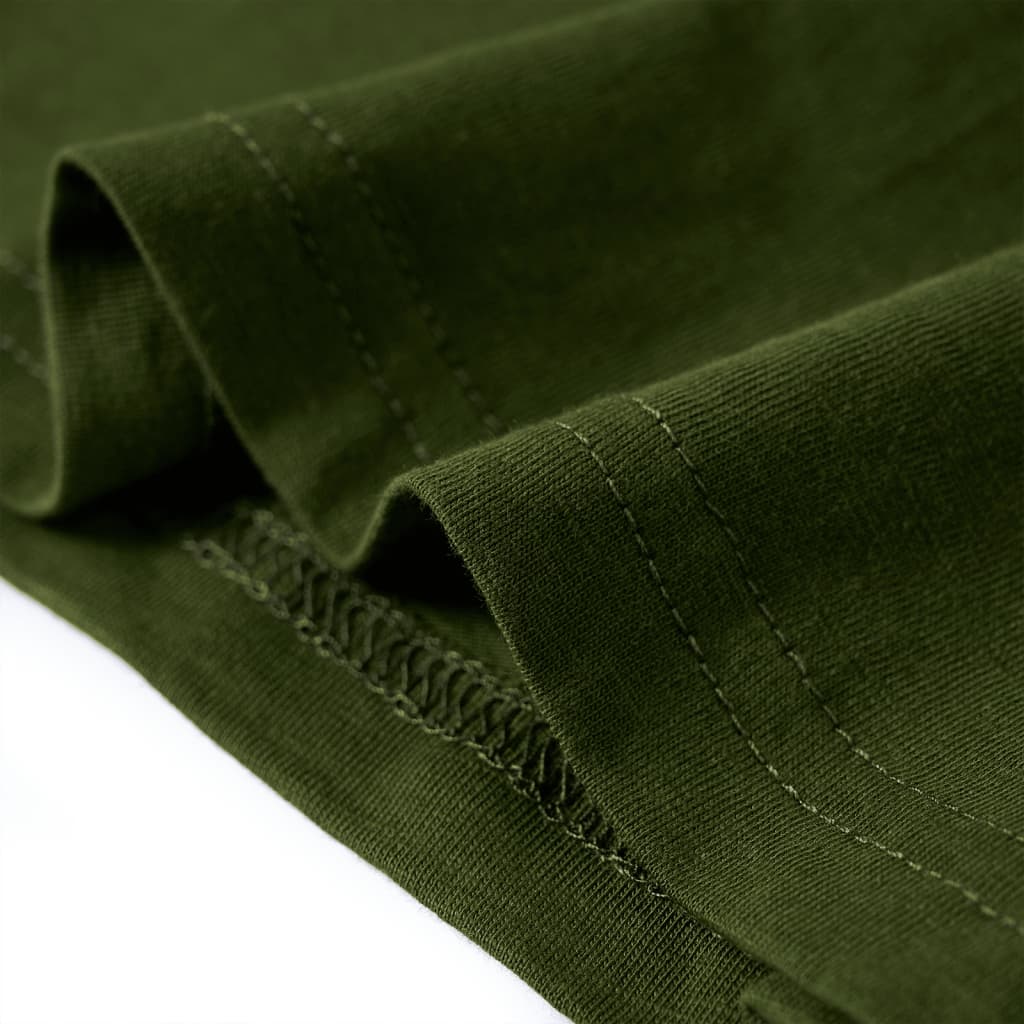 Children's Long-Sleeved T-shirt, Dark Khaki, 116