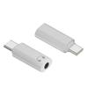 2Pcs Type-C to 3.5mm Headphone Adapter for iPhone 15, Audio Converter for Phone Laptop