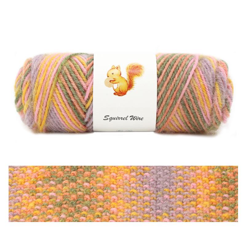 75g/Roll Veverka Kašmírová příze Klobouk Pletací Vlněná příze Smíšené barvy Nitě na ruční pletení Rukavice Háčkování Příze Šála Směs Zimní