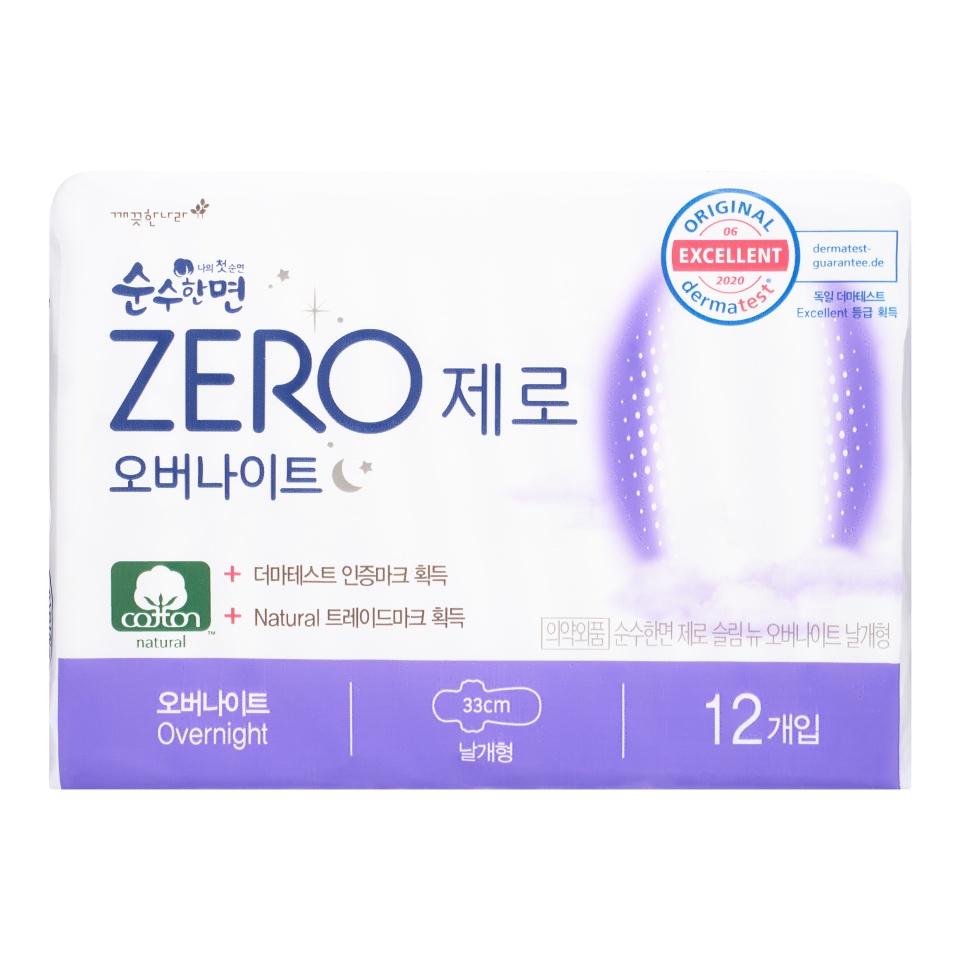 

SOONSOOHANMYEON ZERO Sanitary Pаds, Overnight Хлопковые женские ночные гигиенические прокладки 12шт