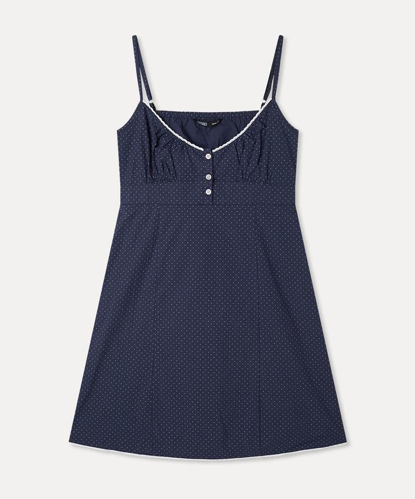 MIXXO Shirred Pattern Dress_Miwowg707G