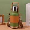 Stainless Steel Insulated Travel Mug With Large Capacity And Handle For Outdoor Use