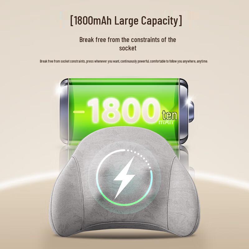 AUX Lumbar and Back Massager Pillow with Heat