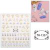 New Year Nail Art Stickers Bronzing Year of the Dragon Chinese Style Mahjong Cartoon Nail Stickers Decoration