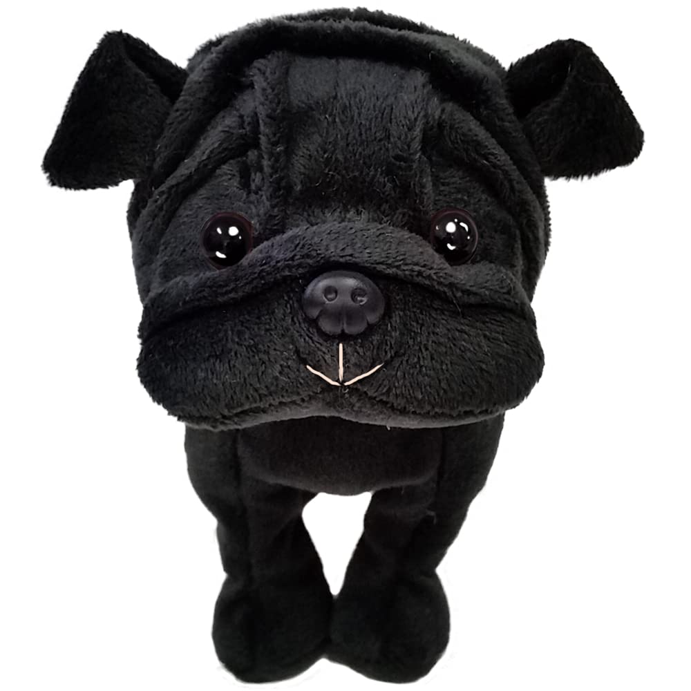 BESTEVER Premium Puppy Plush Toy, Black Pug Stuffed Animal, 53042