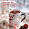 Heart-Shaped Color Changing Magic Ceramic Mug Funny Color Changing Coffee Cup with Handle That Reveals Surprise Design When Filled with Hot Beverage R