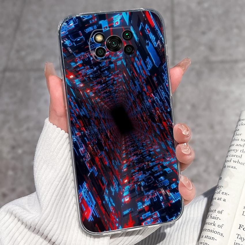 Clear Phone Case For Xiaomi Poco X3 X4 NFC X5 X6 X7 Pro F4 GT F5 Soft TPU Casing Retro Pocket Watch Patterns Shockproof Shell For Xiaomi Cover Capa