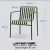 Nordic Wrought Iron Outdoor Table and Chair Set for Balcony, Garden, and Café