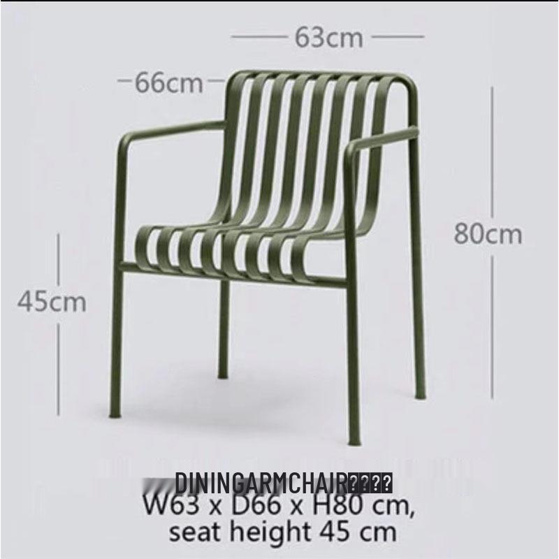 Nordic Wrought Iron Outdoor Table and Chair Set for Balcony, Garden, and Café