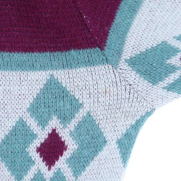 FRUIT OF THE LOOM 80s Vintage Wool Blend Overall handle Long sleeve V-neck knit cardigan Men's Used