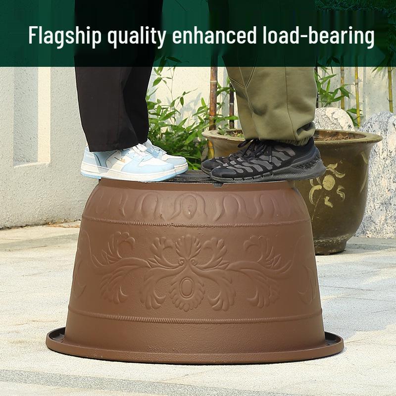 Extra Large Thick Plastic Flower Pot for Outdoor Plants, Trees, and Water Lilies